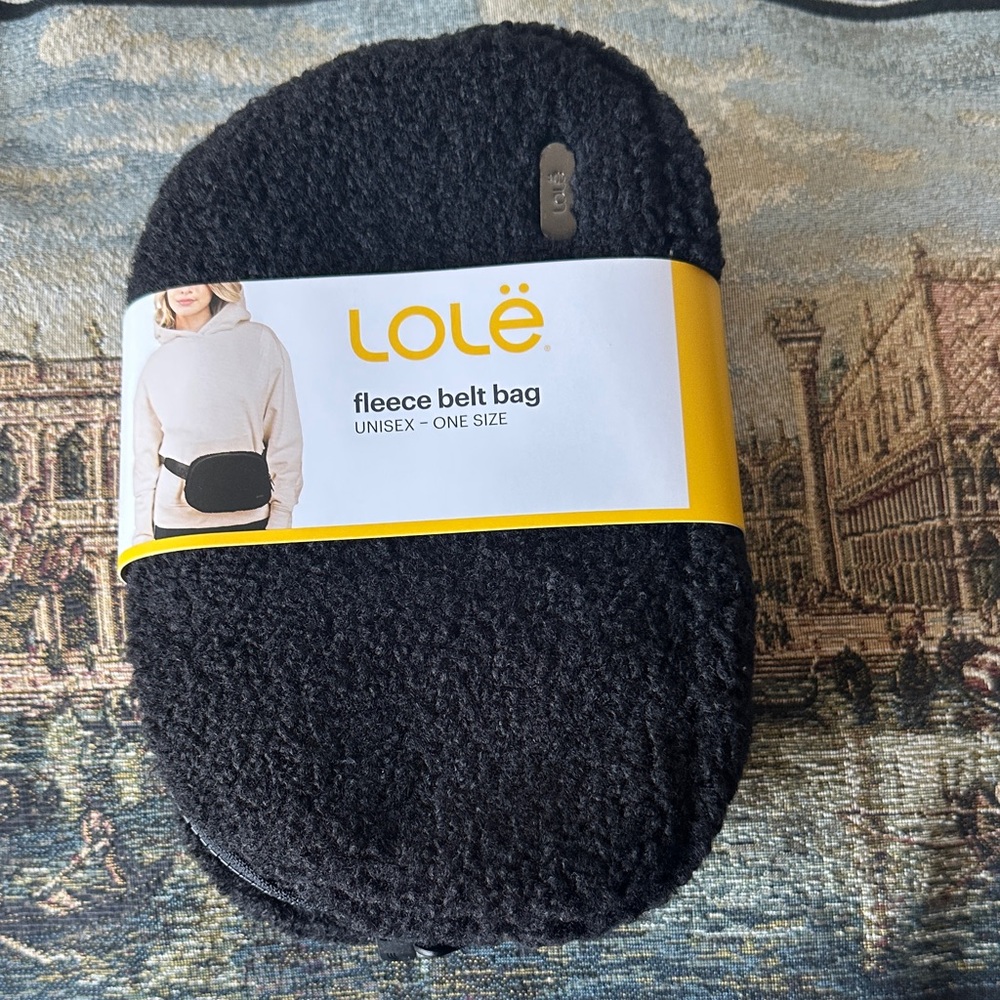Lole Black Fleece Crossbody Bag